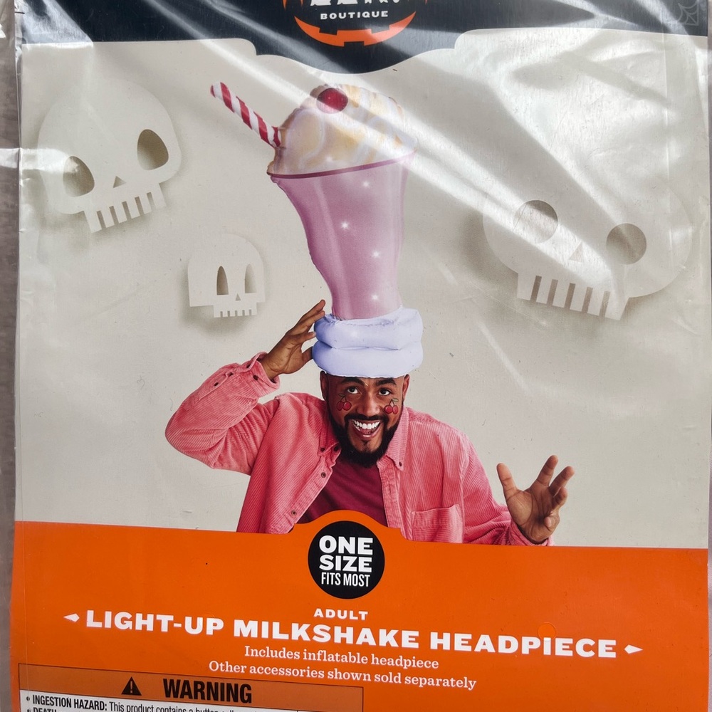 NEW Light-Up Milkshake Head Piece